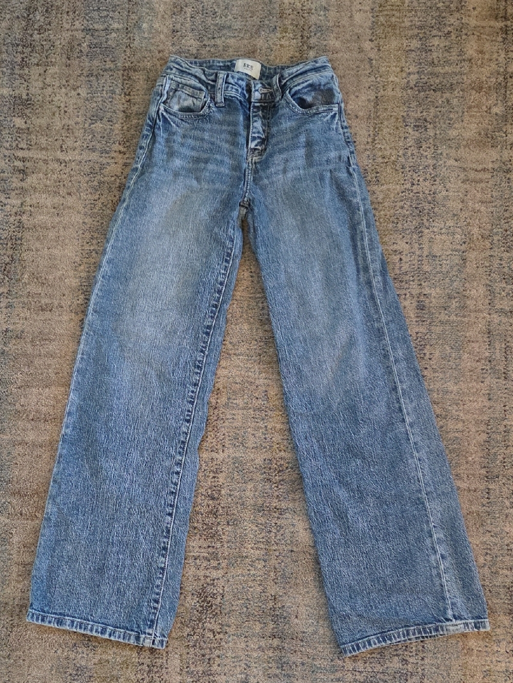 BKE Kids Wide Leg Blue Jeans